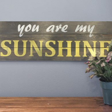 You Are My Sunshine 12x32